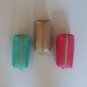 Set of 3 Betsey Johnson cosmetic bags